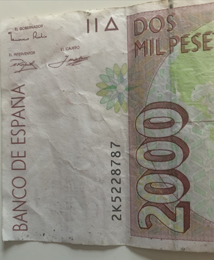 Spain 2000 Pesetas 1992