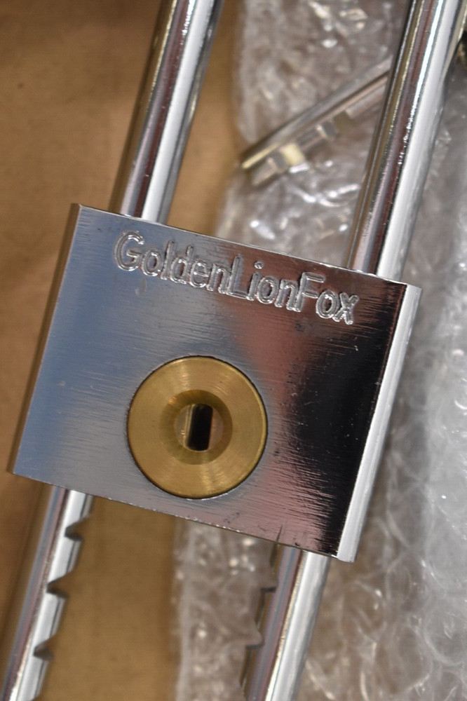 Photect 4 Piece Long Shackle Padlocks w Keys 2" Waterproof Solid Brass Silver