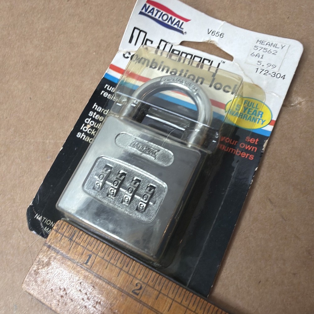 National Mr. Memory Combination Lock V656