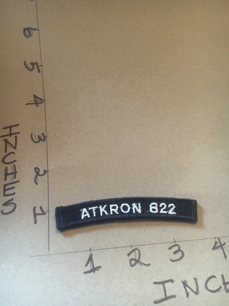 US NAVY SHOULDER STRIP TAB rocker PATCH Atkron 822
