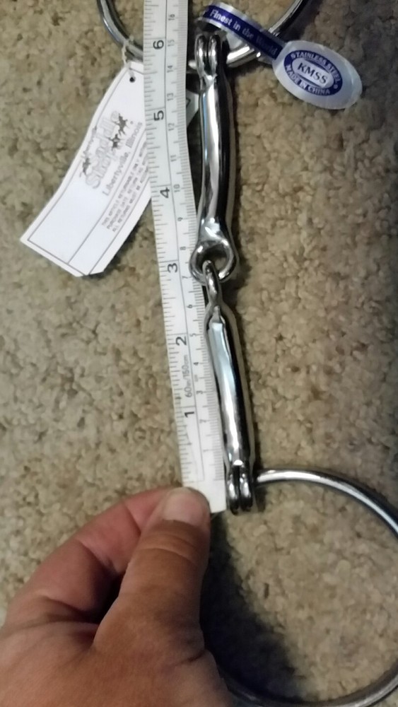 BRAND NEW KMSS Loose ring snaffle bit, 5.25" stainless