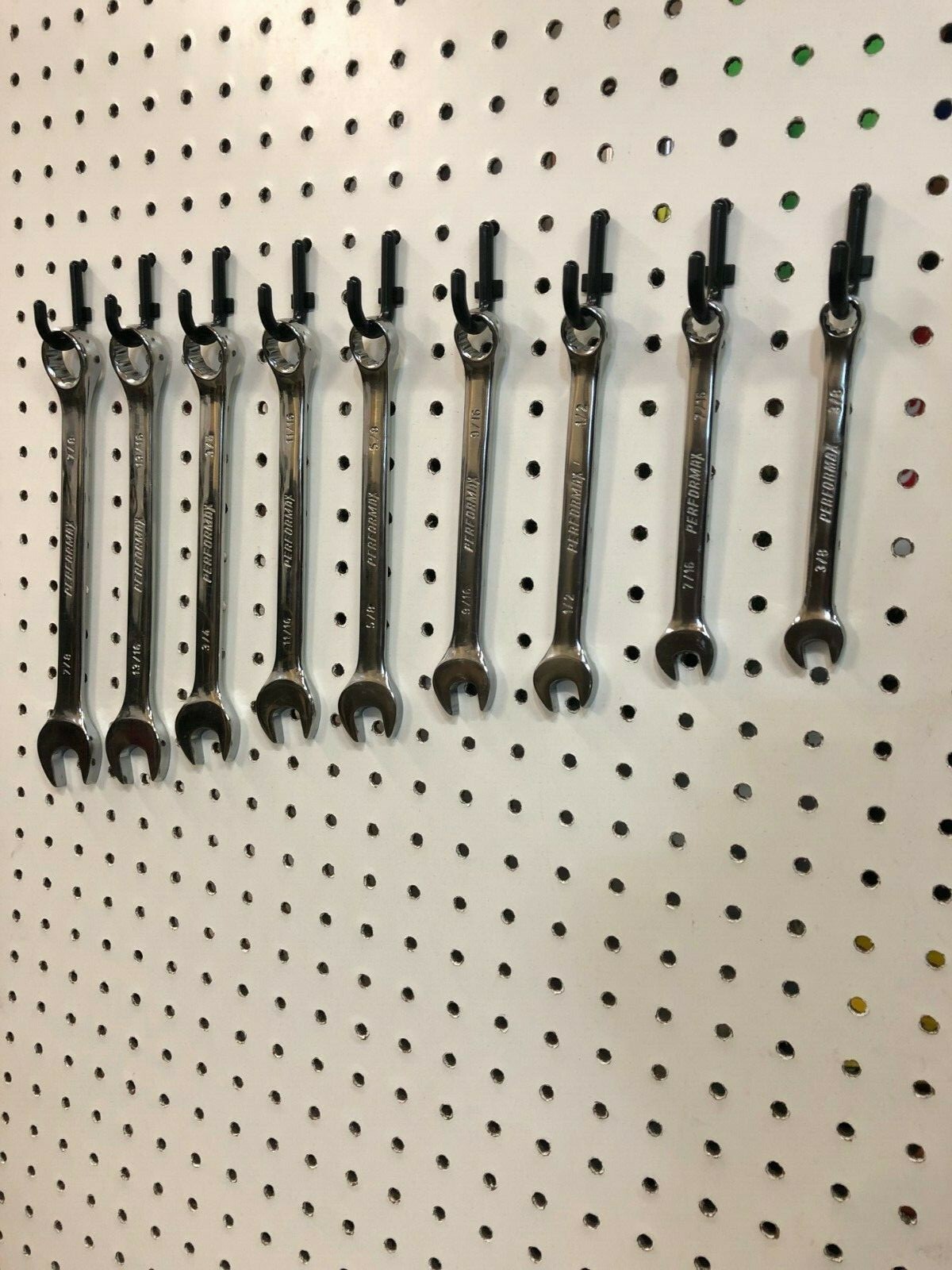 Plastic Pegboard Hooks J-Hooks for peg boards 100 pieces MADE IN USA