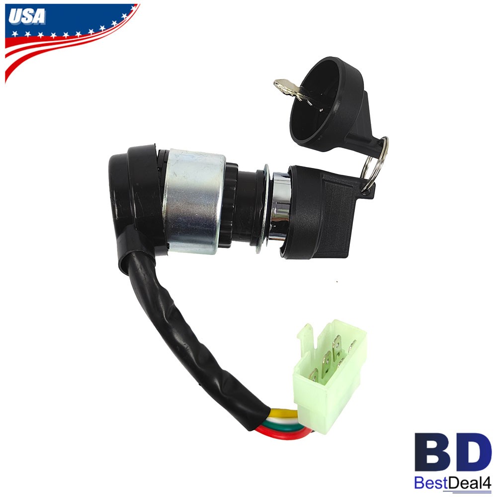 For 50cc 70cc 90cc 110cc 125cc 150cc 5Wire 5Pins Ignition Key Switch Replacement