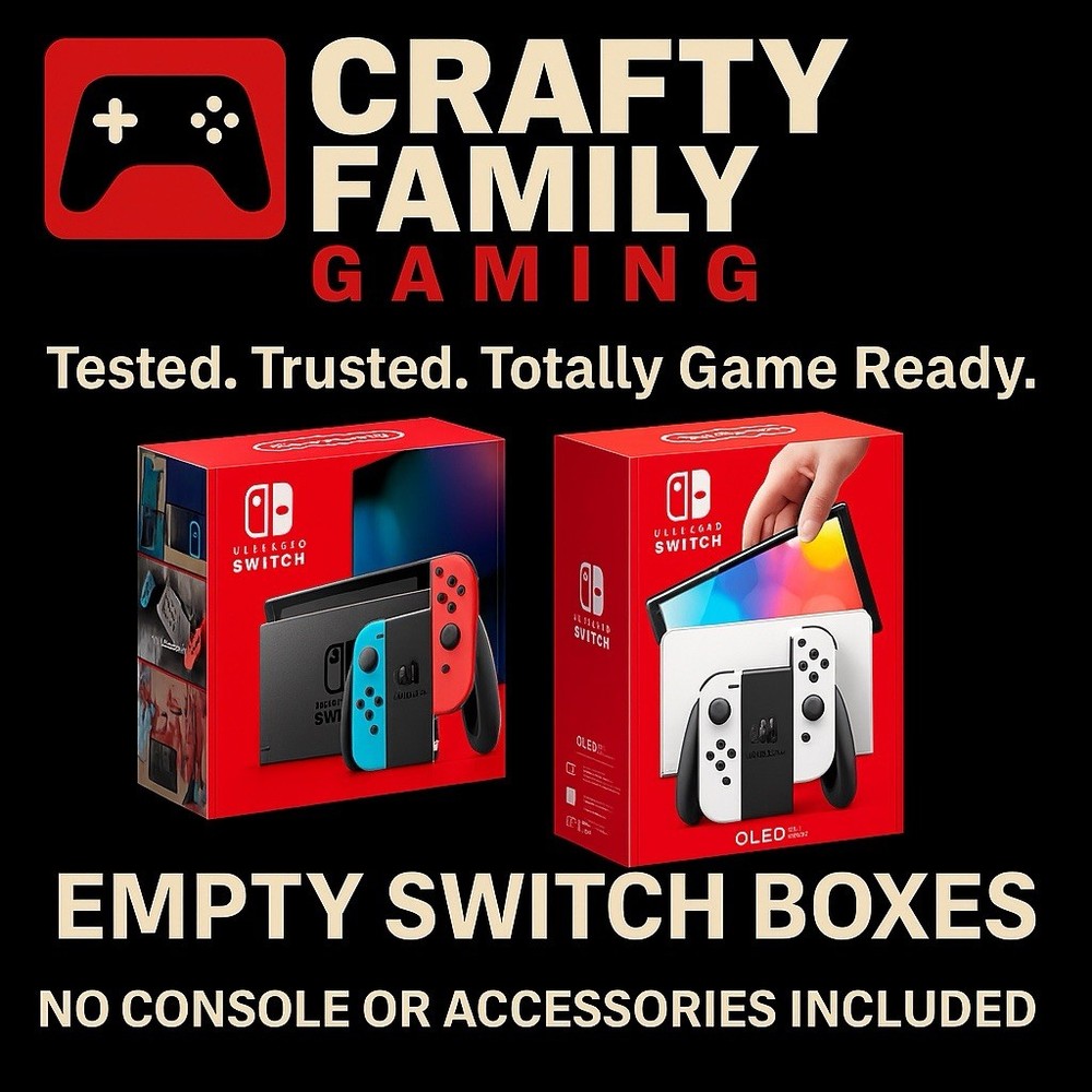 Nintendo Switch Empty Retail Box Only – No Console | HAC-001 V1 V2 OLED Switch 2