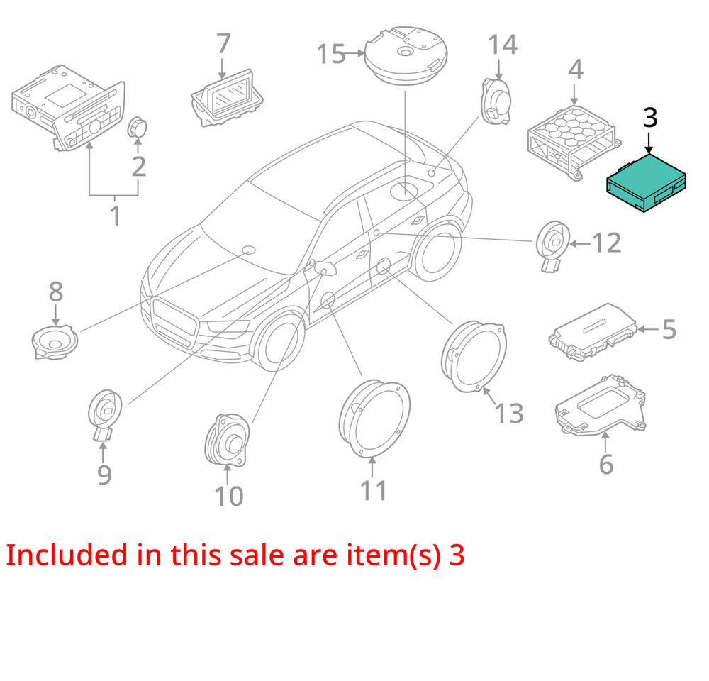 CONTROL PANEL OEM 2014 A4 AUDI 1YR WRNTY