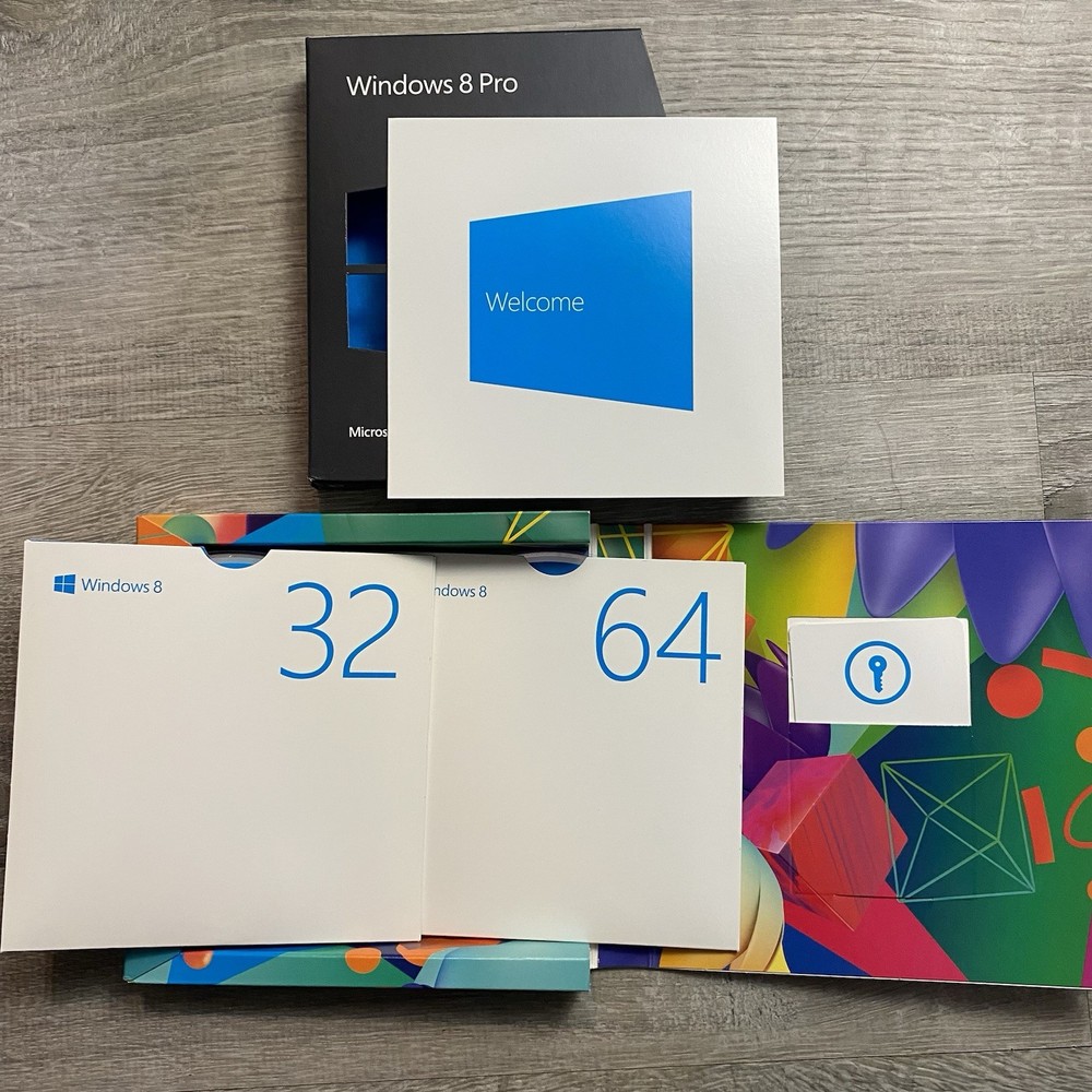 Microsoft Windows 8 Professional Upgrade 32Bit & 64Bit DVD MS WIN PRO 🔥🔥🔥