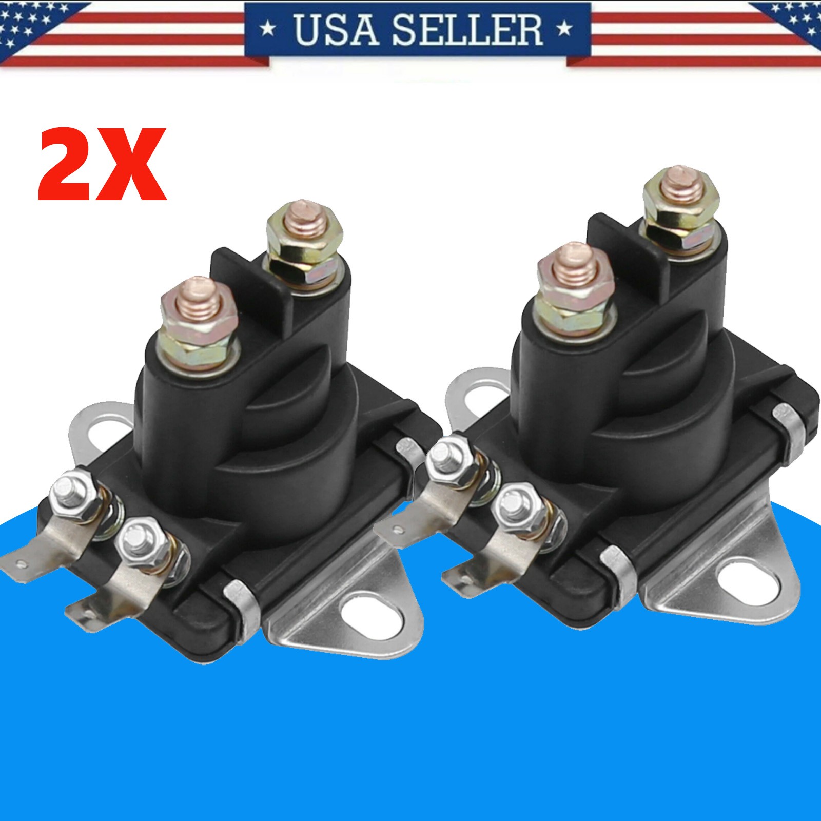 2X Marine Starter Tilt Trim Pump Relay Solenoid For Mercury MerCruiser 89-96158T