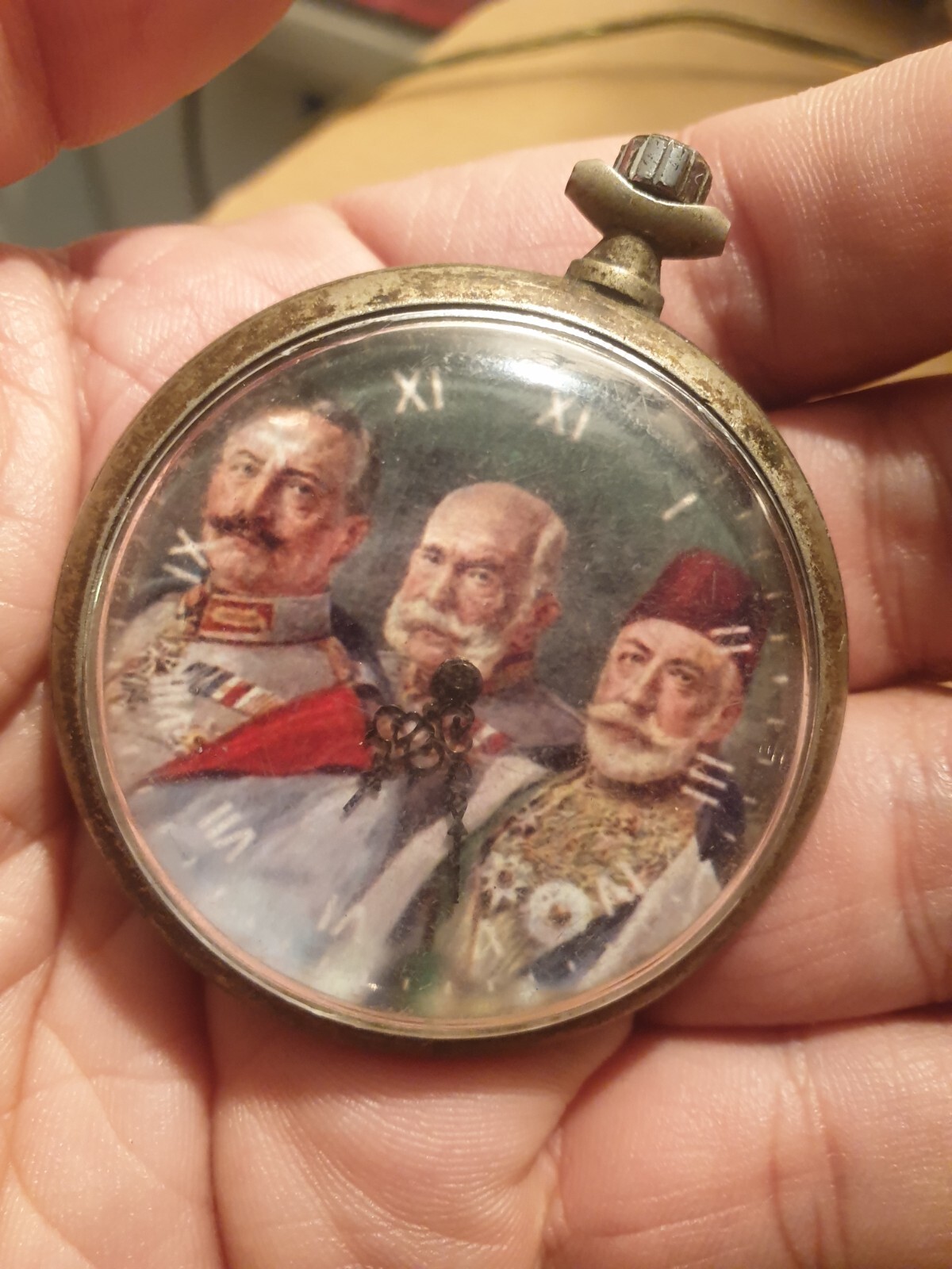 WWI German Officers Ancre Watch Kaiser Wilhelm/Franz Joseph/SULTAN MEHMED Ottmam