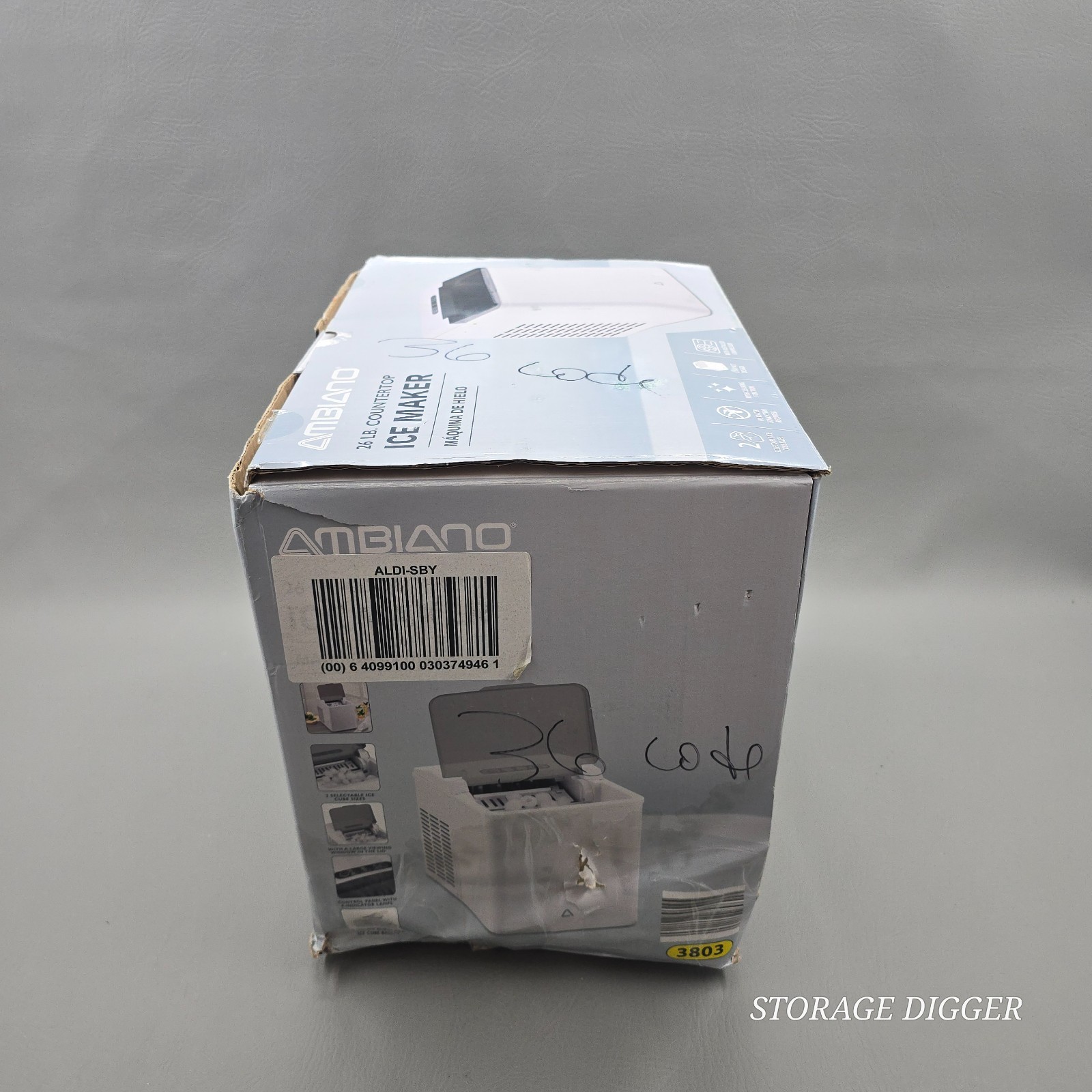 2024 Ambiano 26 lb. Countertop Ice Maker, Model GT-EWM-04-US, Made in China