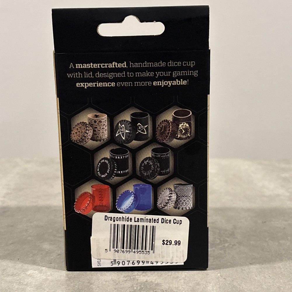 Q-Workshop Dice Accessory Dragonhide Dice Cup - DND - Genuine Leather Handmade