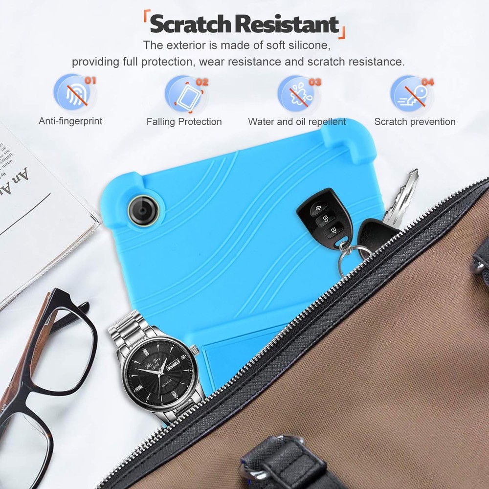 Case for Lenovo Tab One 8.7 Inch, Shockproof with Folding Stand Function, Sky Bl