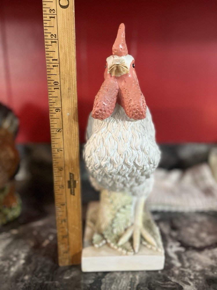 2000 Fleur De Lis Rooster 13 In Tall