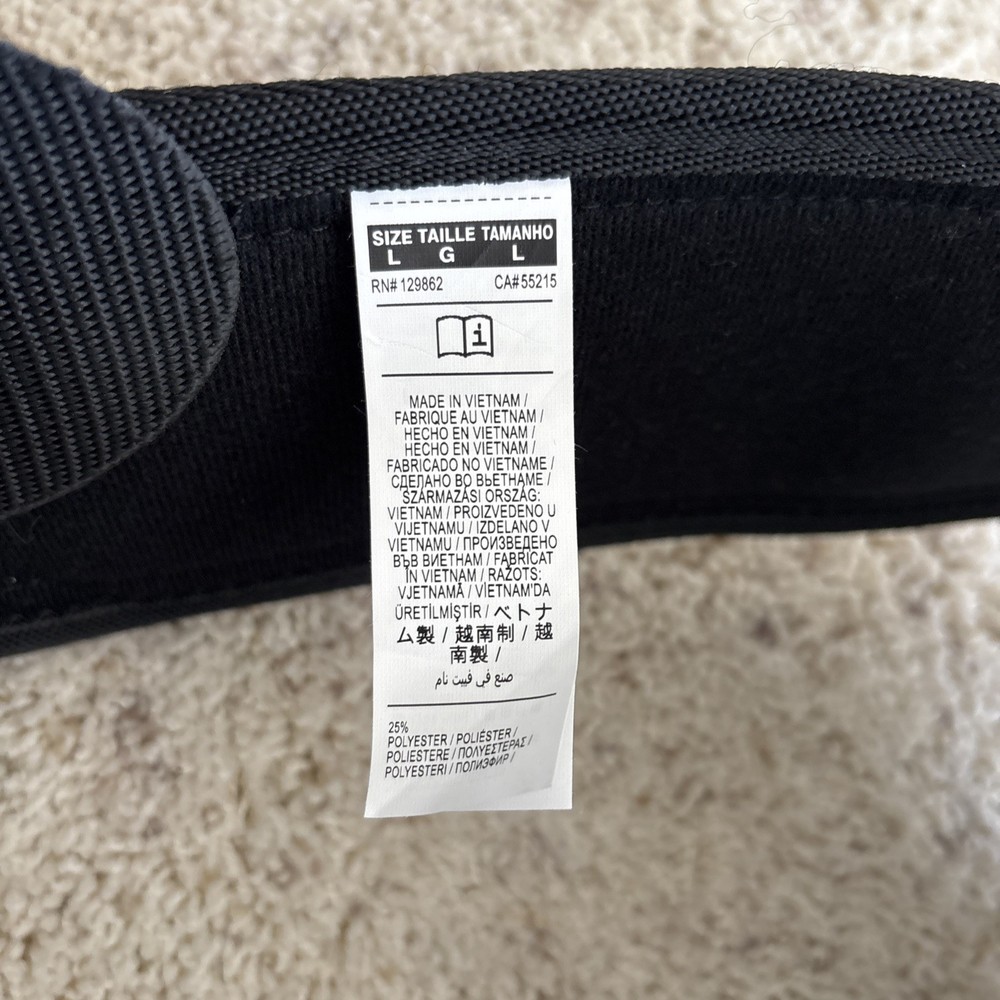 NIKE Structured Training Belt 2.0 Black/Volt Size Large