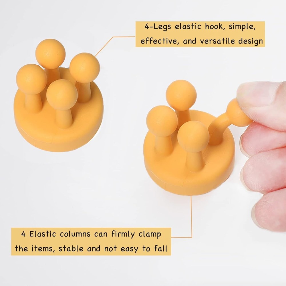 Multi-Function Silicone Toothbrush Holders - Easy Install Waterproof Wall Hooks