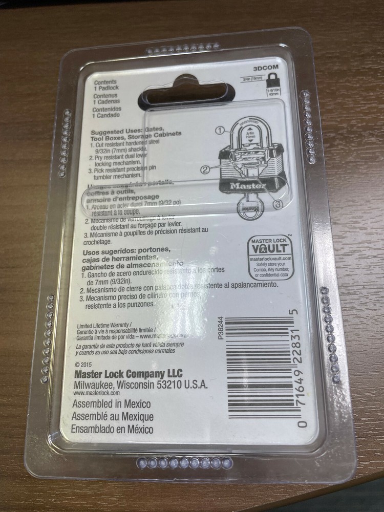 Master Lock 3DCOM Commercial Grade Padlock