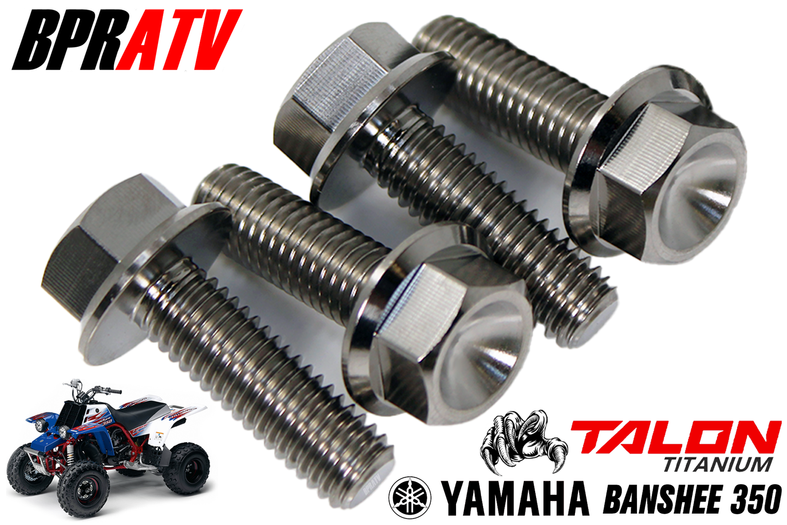 Yamaha Banshee 350 Race TITANIUM Foot Peg Bolts OEM Size Bolt Kit 95822-10025-00
