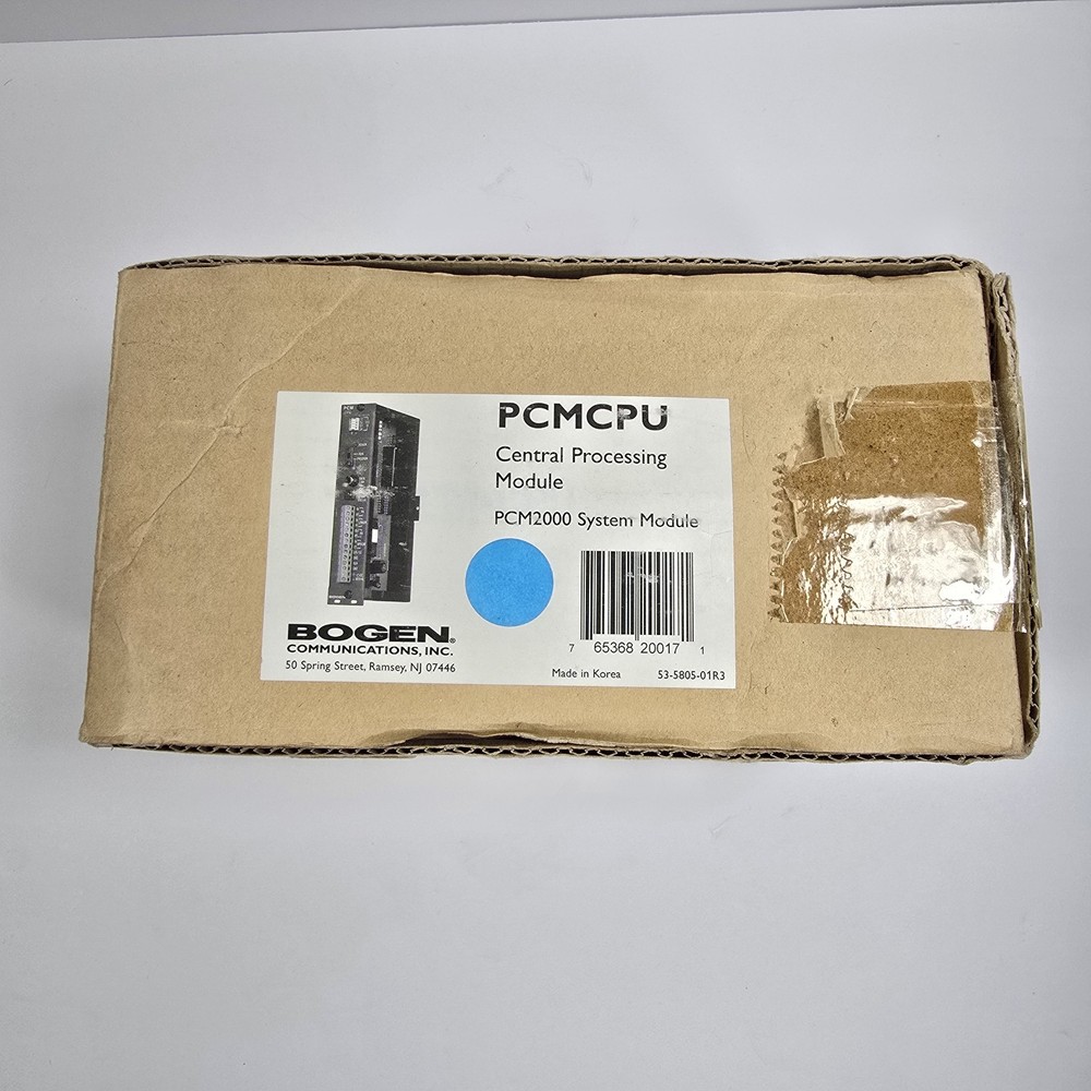 Bogen Model PCMCPU Central Processing Module PCM2000 System Module