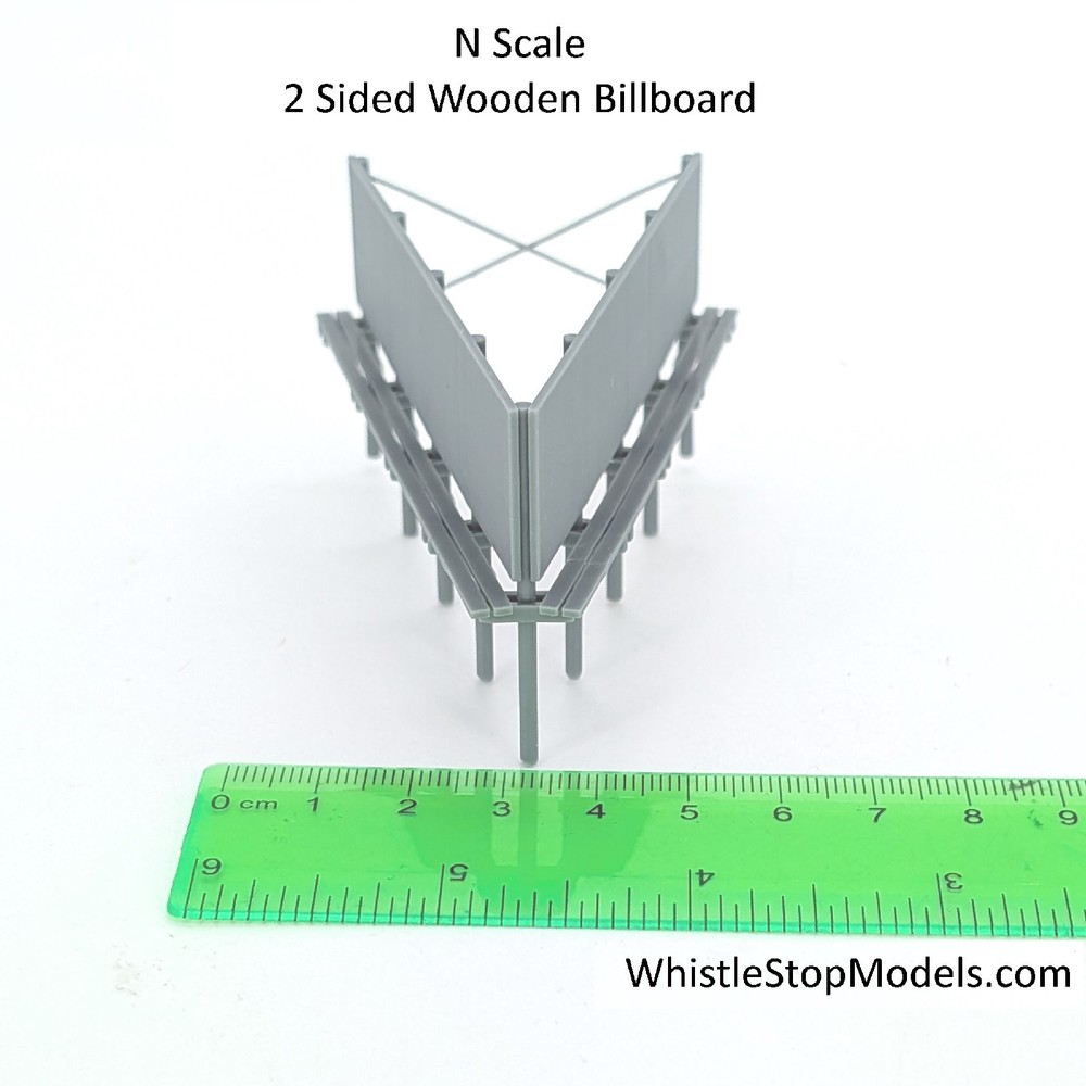 HO Scale 2 sided Old 40ft Billboard