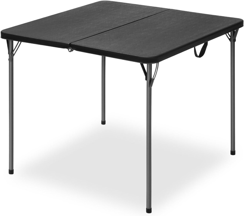 34" Square Folding Table for 4 Person, 330lbs Weight Capacity Foldable Table wit