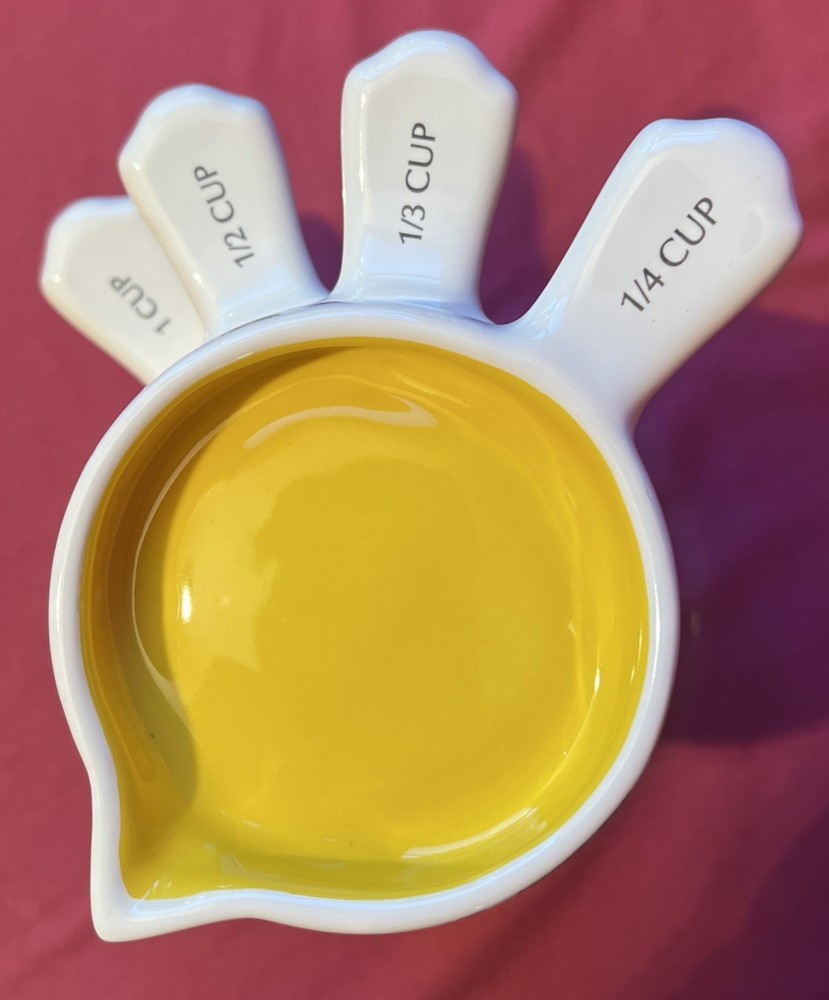 Lang Lemon Grove Earthenware Stacking Measuring Cups Susan Winget