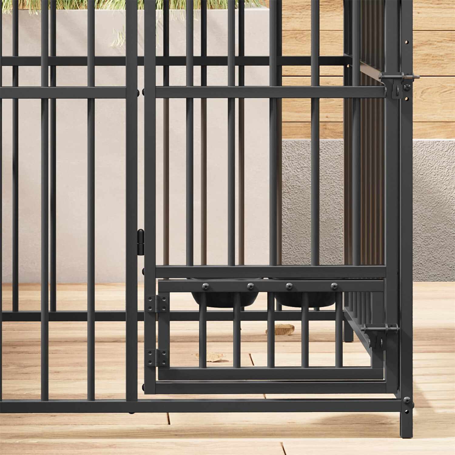 ✅10X10X6FT Heavy Duty Dog Cage with Roof Large Outdoor Dog Kennel Safety Locks