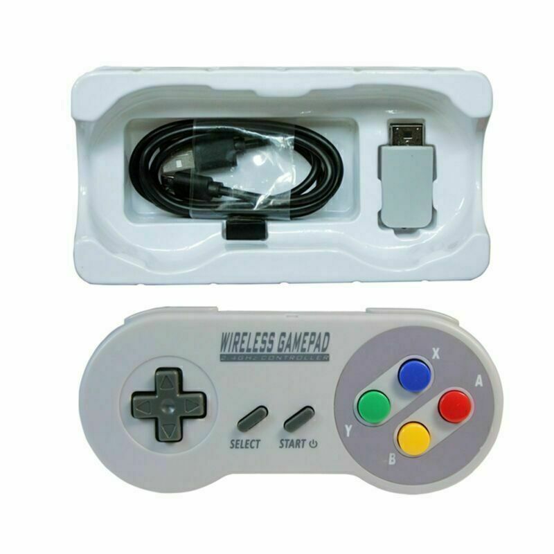 USB Wireless Gamepad Controller For Super SNES Classic Mini Game Console