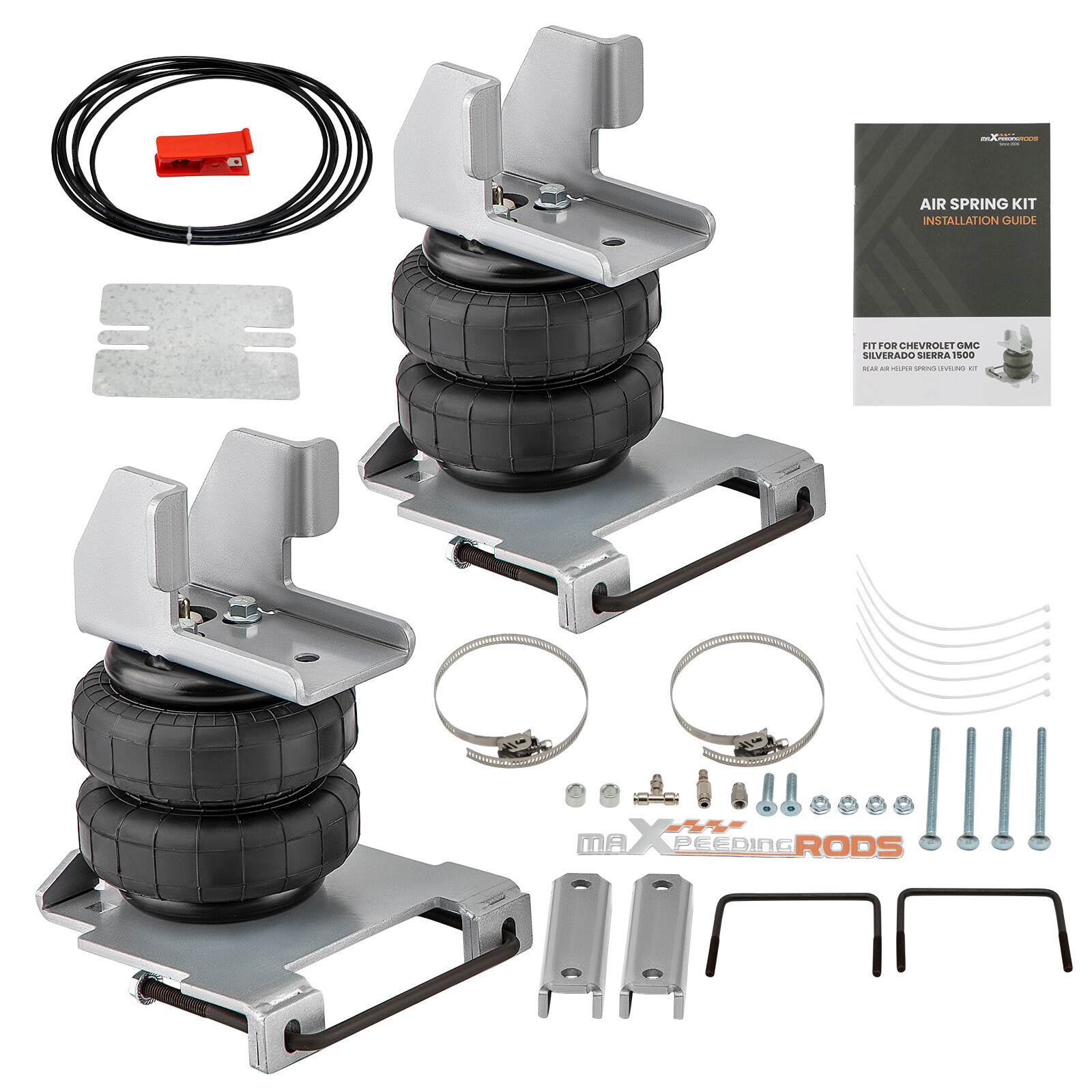 Towing Assist Over Load Air Suspension Bag Kit fits for Chevy 1500 2007-2018