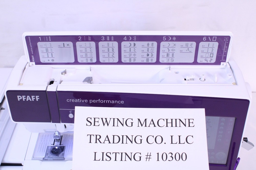 MINT PFAFF CREATIVE PERFORMANCE SEWING QUILTING+ EMBROIDERY MACHINE - LIKE 4.5!