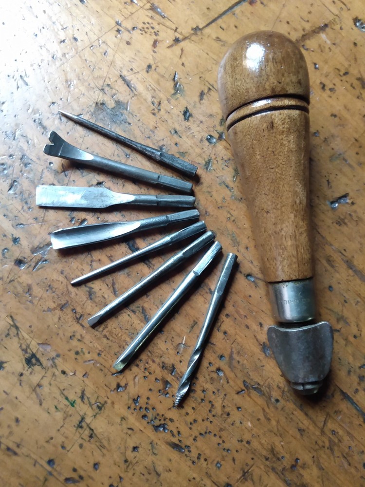 FRAY & CO. TOOL HANDLE WITH TOOLS/ POOR MANS TOOLKIT. SEE FULL DESC.