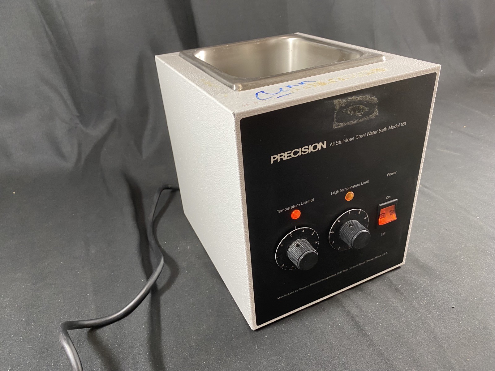 PRECISION SCIENTIFIC 2.5L Stainless Steel Water Bath Model 181 Cat 66557