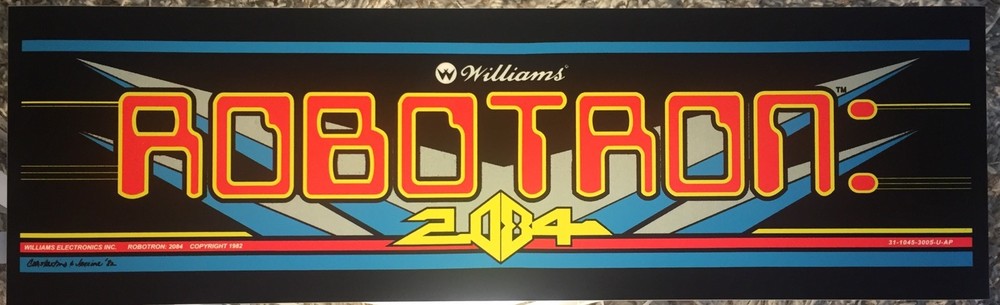 Robotron Arcade Marquee 26" x 8"