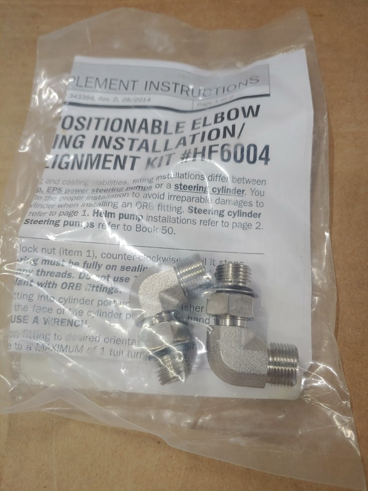 DOMETIC SEASTAR *NEW OEM* ORB ELBOW FITTING INSTALLATION/REALIGNMENT KIT #HF6004
