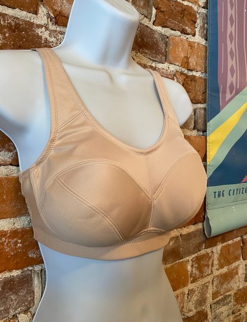 Breezies Nude Full Coverage Unlined Wirefree Support Bra New Pin-up