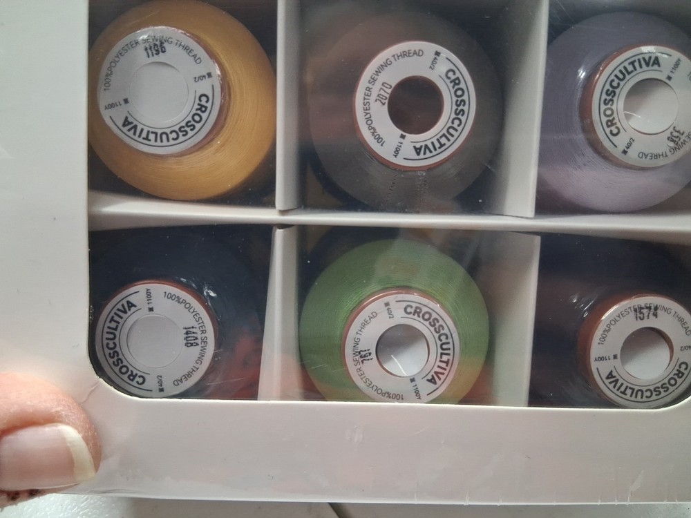 New 12 Pack Embroidery Thread, 1100y each