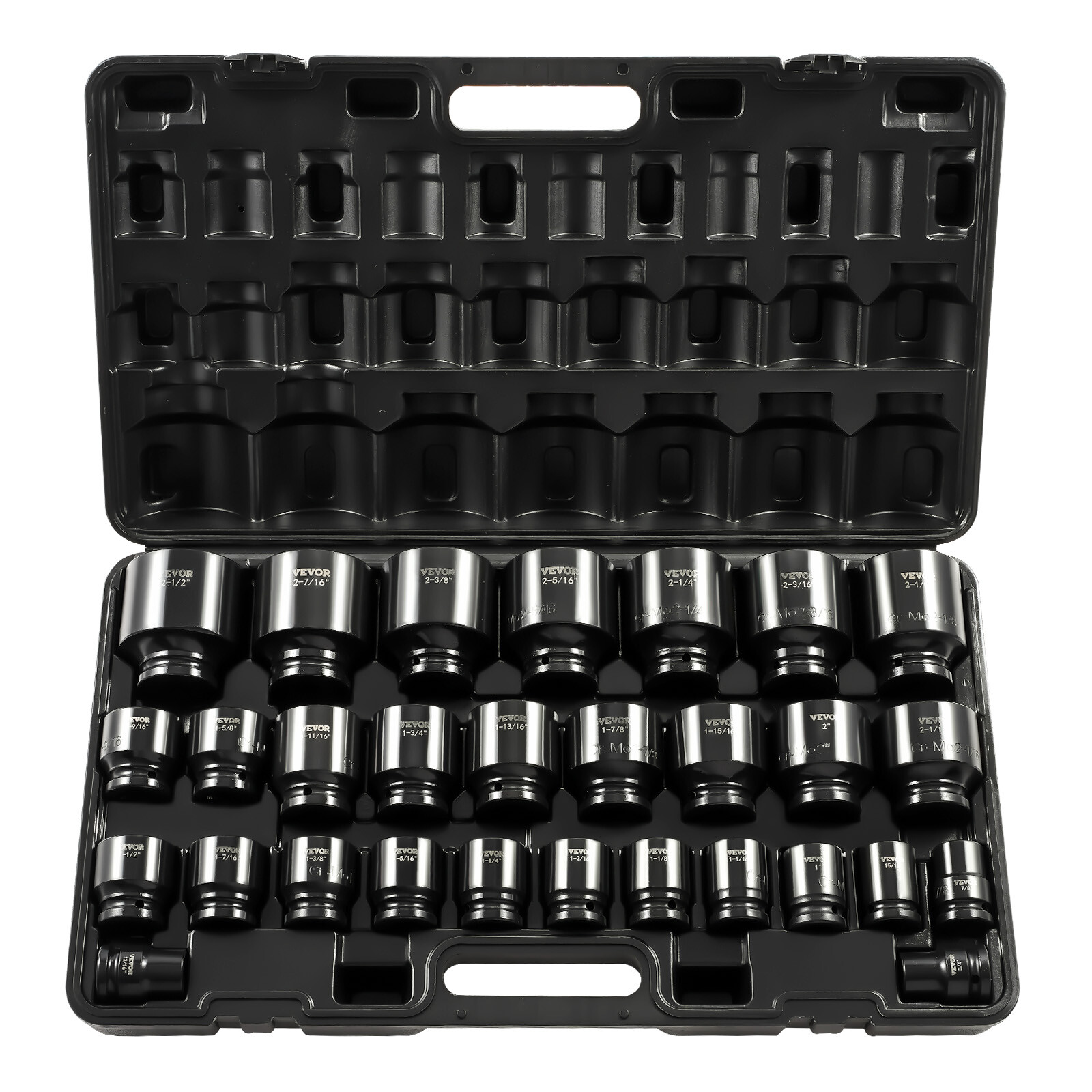 Impact Socket Set 29 PCs 3/4" Drive 6 Point SAE Master 3/4 inch - 2-1/2 inch