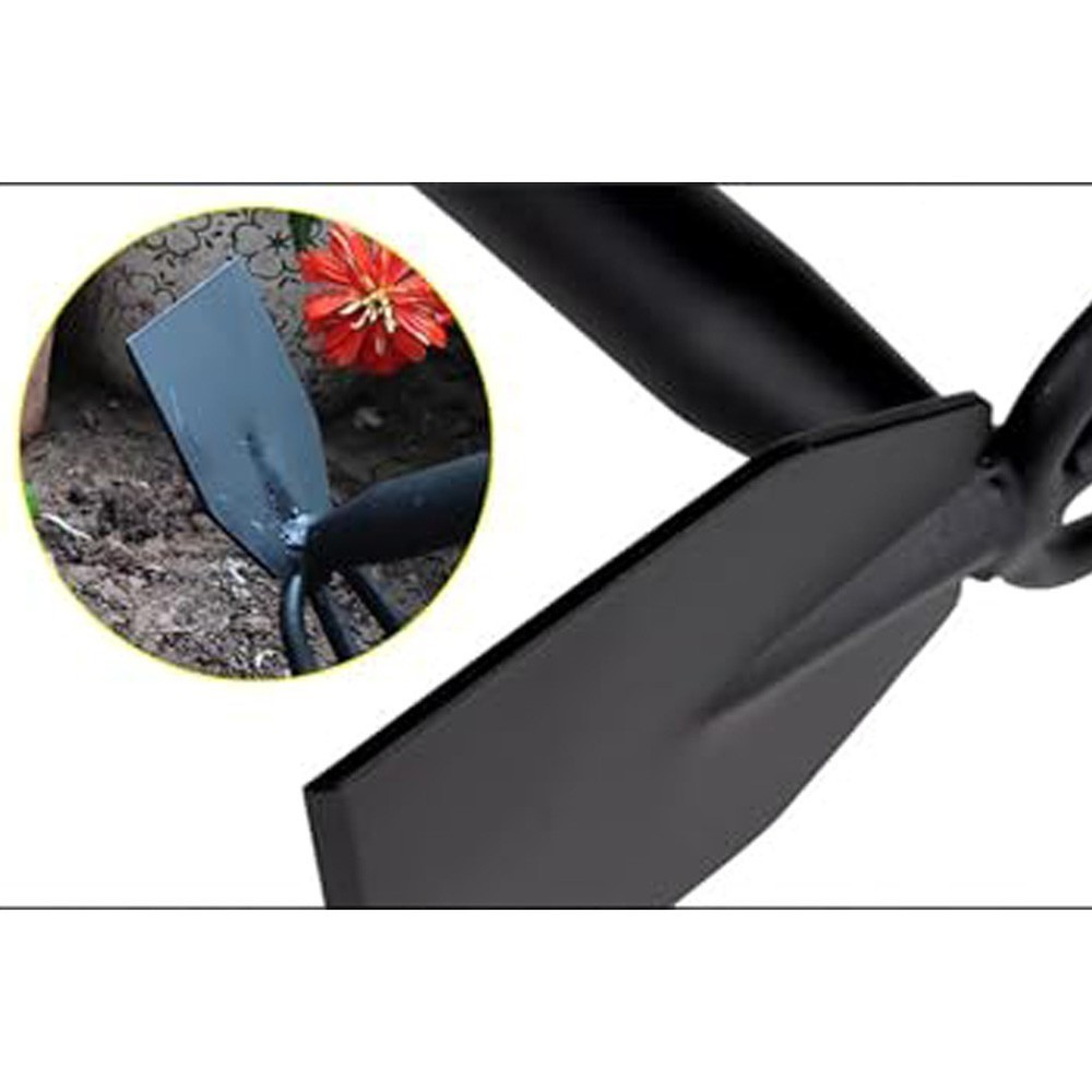 Lightweight Dual Purpose Rake and Hoe Tool for Small Vegetable Gardens