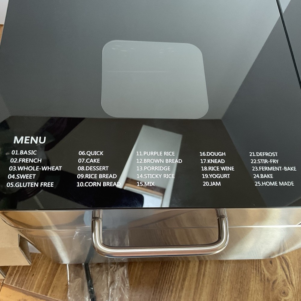 Moosoo BM8202 25 In 1 2lb Programmable Bread Machine Maker Digital Touch NEW