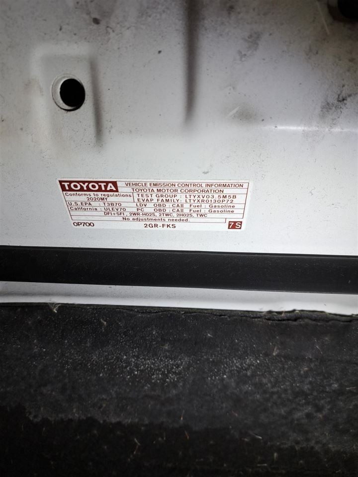 2020 Camry Camera/Projector Sku#4424585