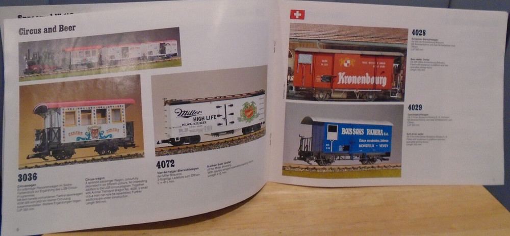 LGB NEW ITEMS FOR '87 12 PAGE CATALOG