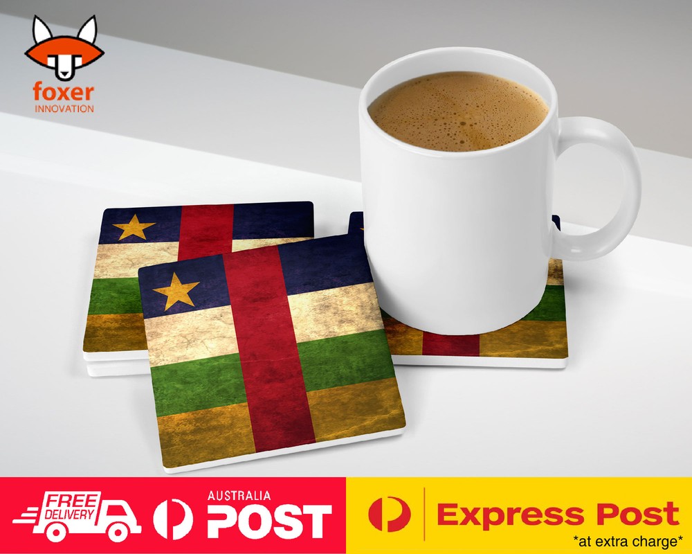 COASTER COFFEE DRINKING MAT|CENTRAL AFRICAN REPUBLIC FLAG