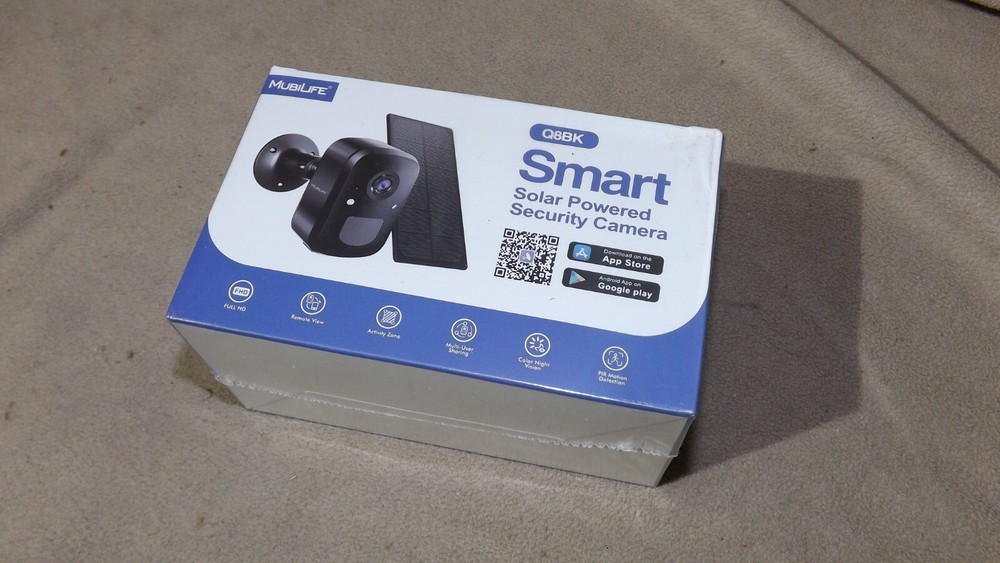 MubiLife Smart Solar Powered Security Camera Q8BK