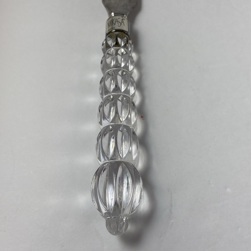 Vnt Mikasa Rousseau Silver & Crystal Pie Server Cake Server/Cake Knife