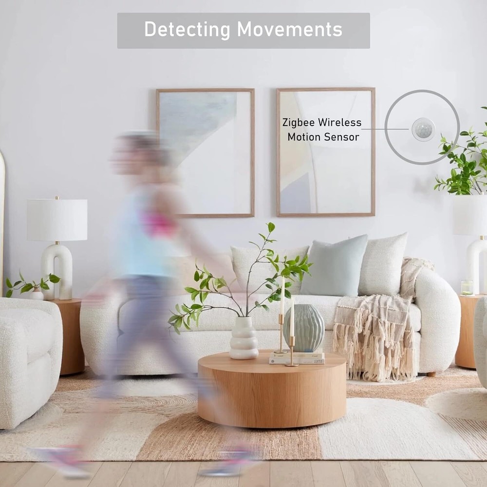5 Zigbee Wireless Motion Sensor Detector for Alexa Smart Home Assistant Hubitat
