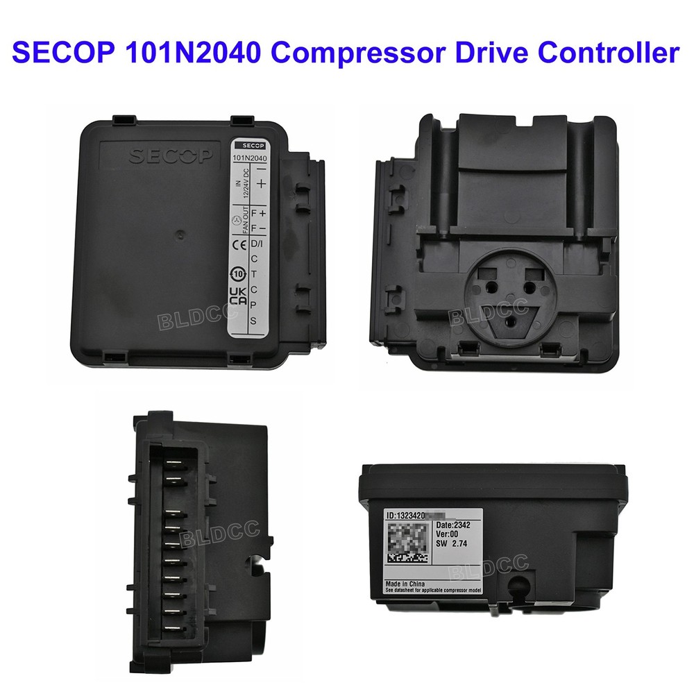 SECOP R134a BD1.4F DC Micro Compressor + DC 12V/24V 101N2040 Controller Unit Kit