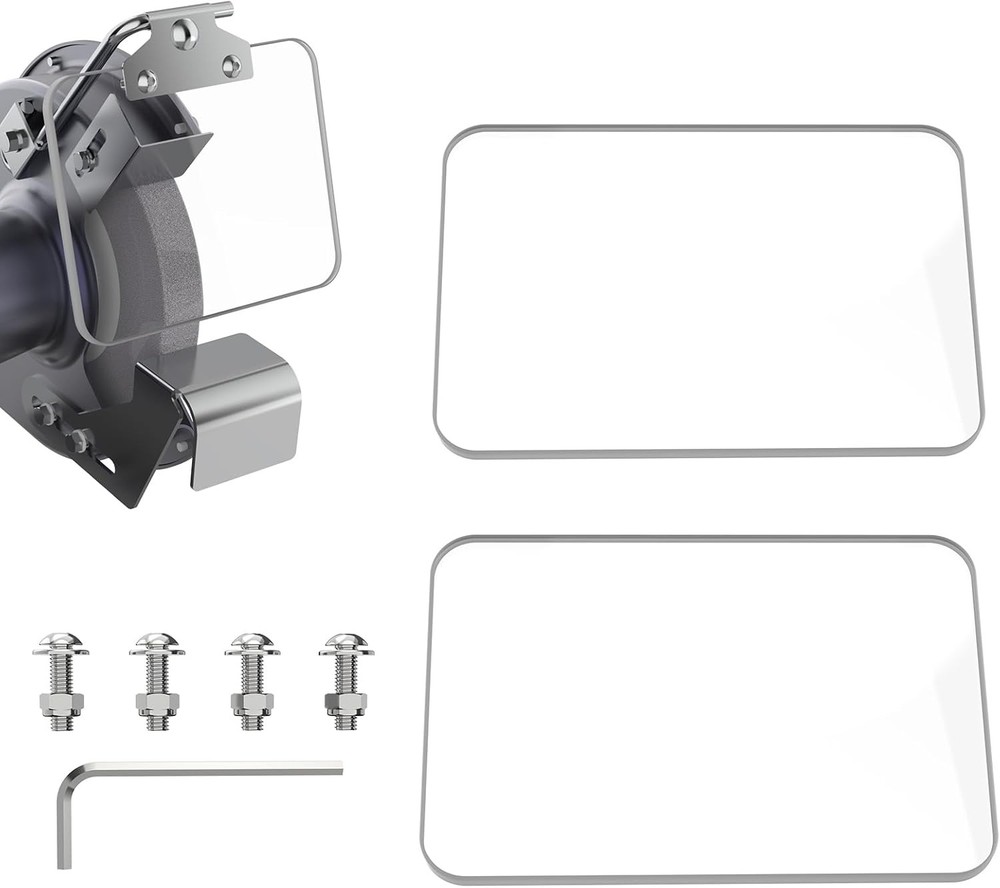 4x5" 2pcs Bench Grinder Eye Shield, Small Grinder or Small Bench Grinder Prot...