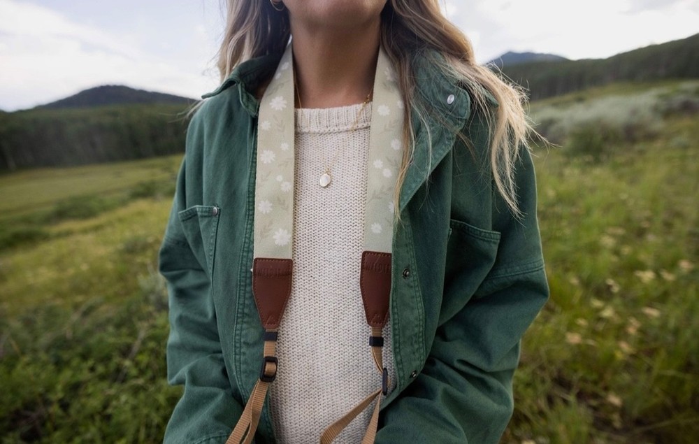 Wildtree Daisy Camera Strap Width 1.5" Adjustable From 36"-58” NEW!!!