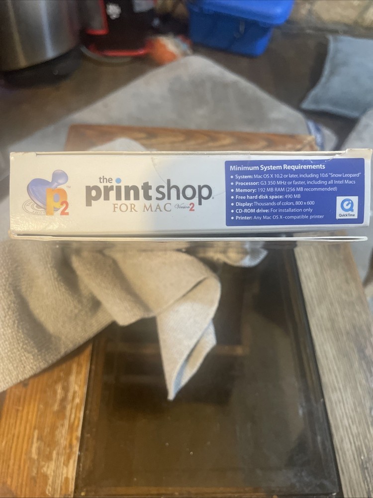 The Print Shop Brøderbund MAC Version 2 Software OS X Edition