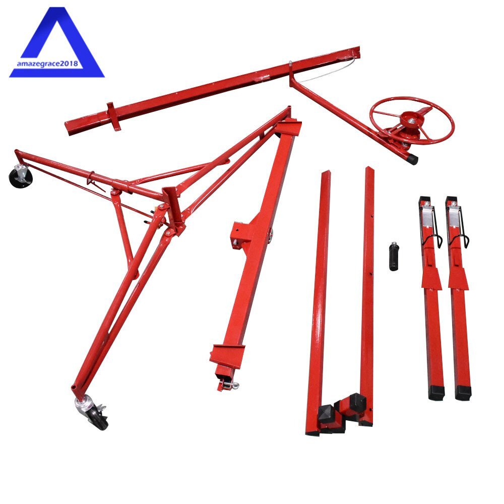 Drywall Lift 16FT Plasterboard Panel Sheetrock Hoist Lifter Carrier Safety Lock