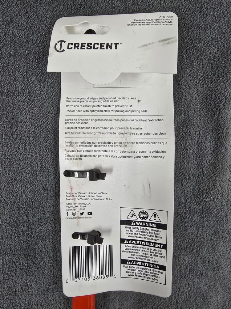 Crescent 10 in. Nail Puller with Claw