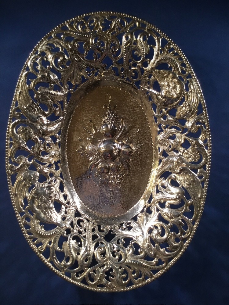 SILVER - GERMAN - 19Th CENTURY - OVAL FORM - FRUIT BOWL